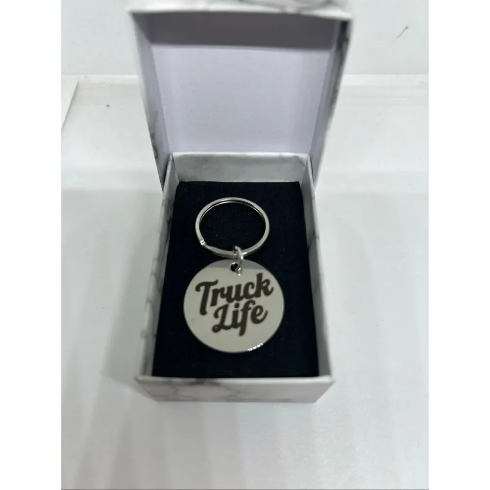 Truck Life Keychain Trucker Gift Driver Life Keychain Trucking Gift